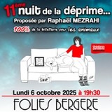 La Nuit de la Déprime - Folies Bergère, Paris Monday 6 October 2025